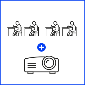 Proyector para múltiples aulas