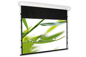 DELUXX Cinema Pantalla motorizada tensionada 16:9 Blanco mate Varico Flat 244 x 137 cm