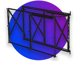 Philips PLW1002/00 Soporte de pared de vídeo retráctil 2x2 LED
