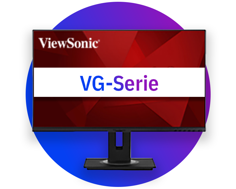 Monitores ergonómicos ViewSonic (Serie VG)
