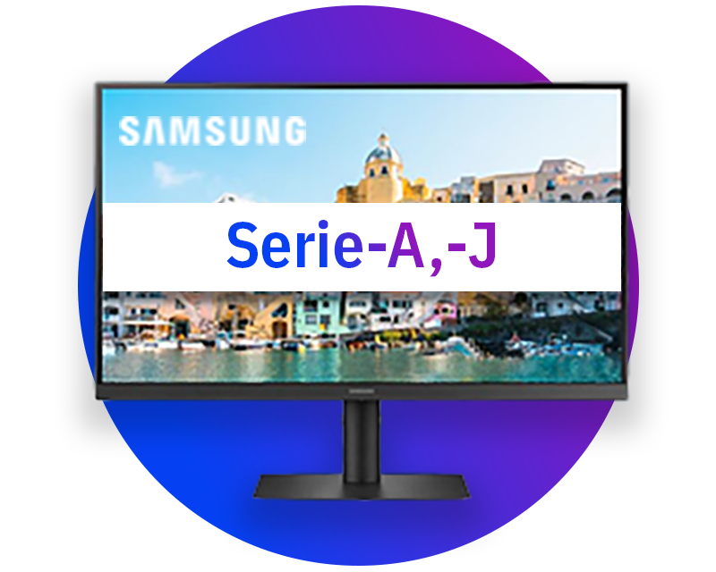 Monitores UHD y WQHD de Samsung (series A y J)