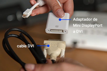 Adaptador de Mini DisplayPort a DVI
