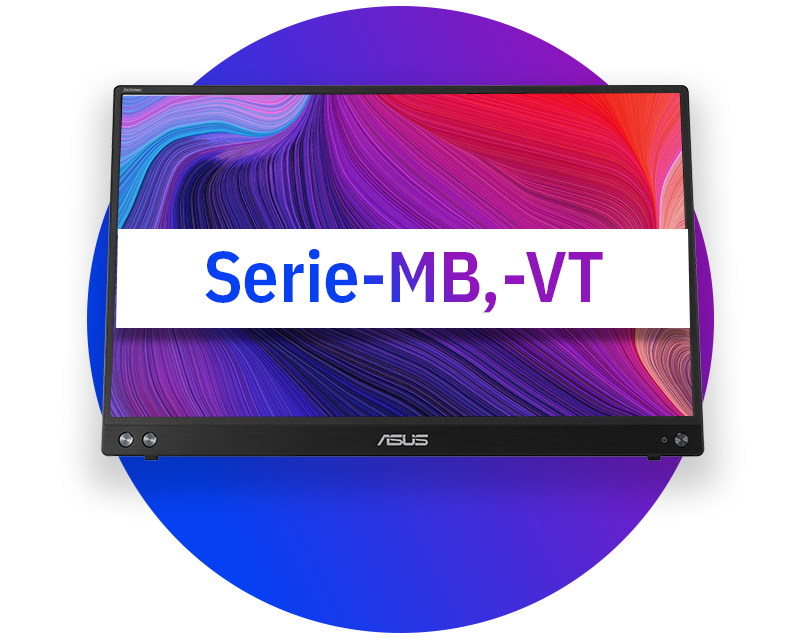 Monitores Asus ZenScreen (series MB y VT)