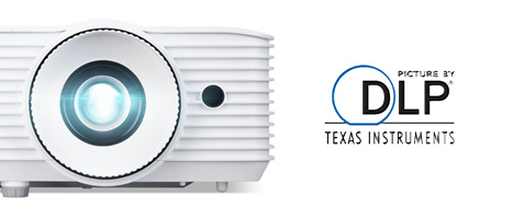 DLP un logotipo de Texas Instruments Technology en un Proyector