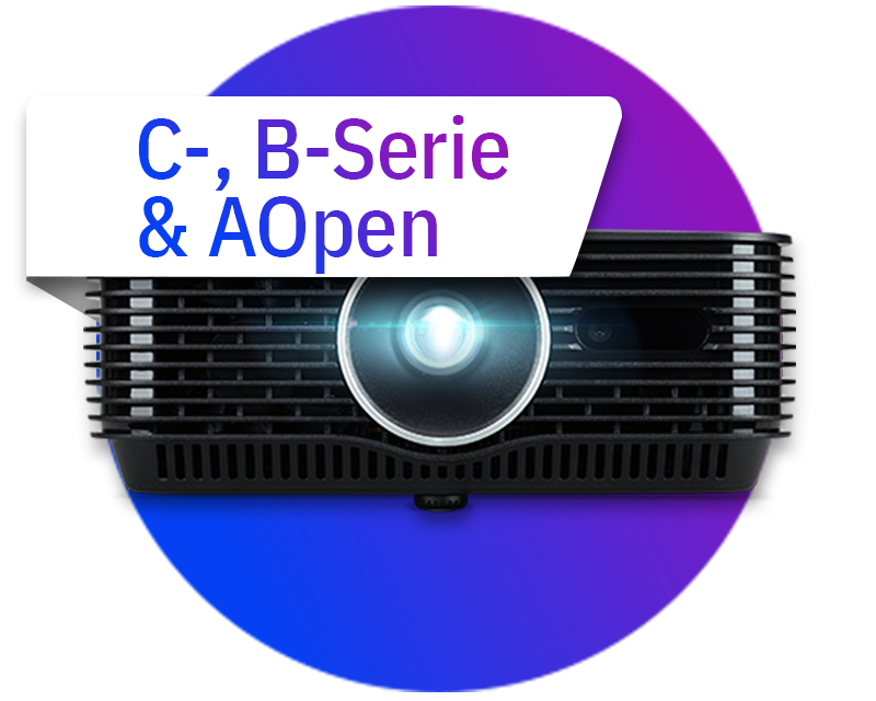 Proyectores portátiles Acer (series C, B y AOpen)